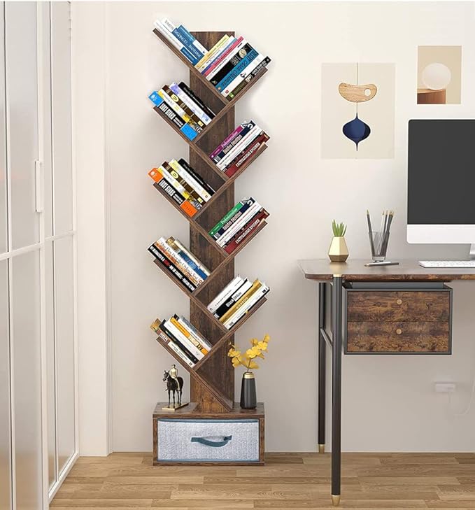 Tree Bookshelf with Drawer