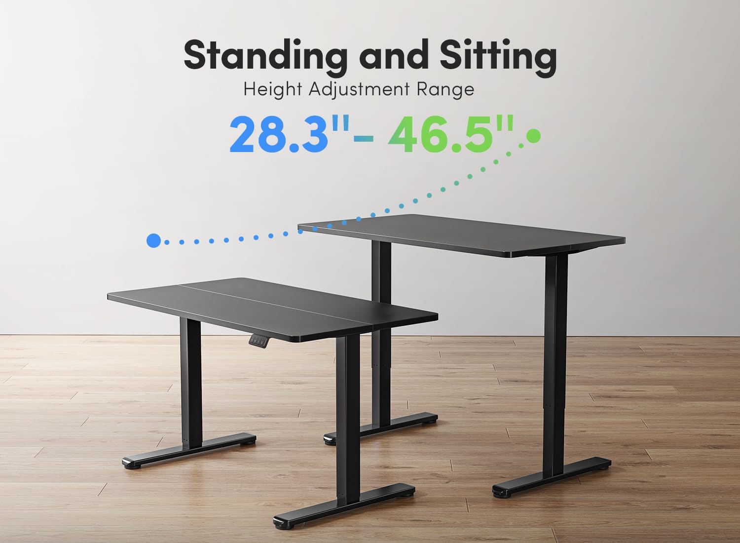 Electric Standing Desk, 60 x 24 Inches Height Adjustable Stand up Desk