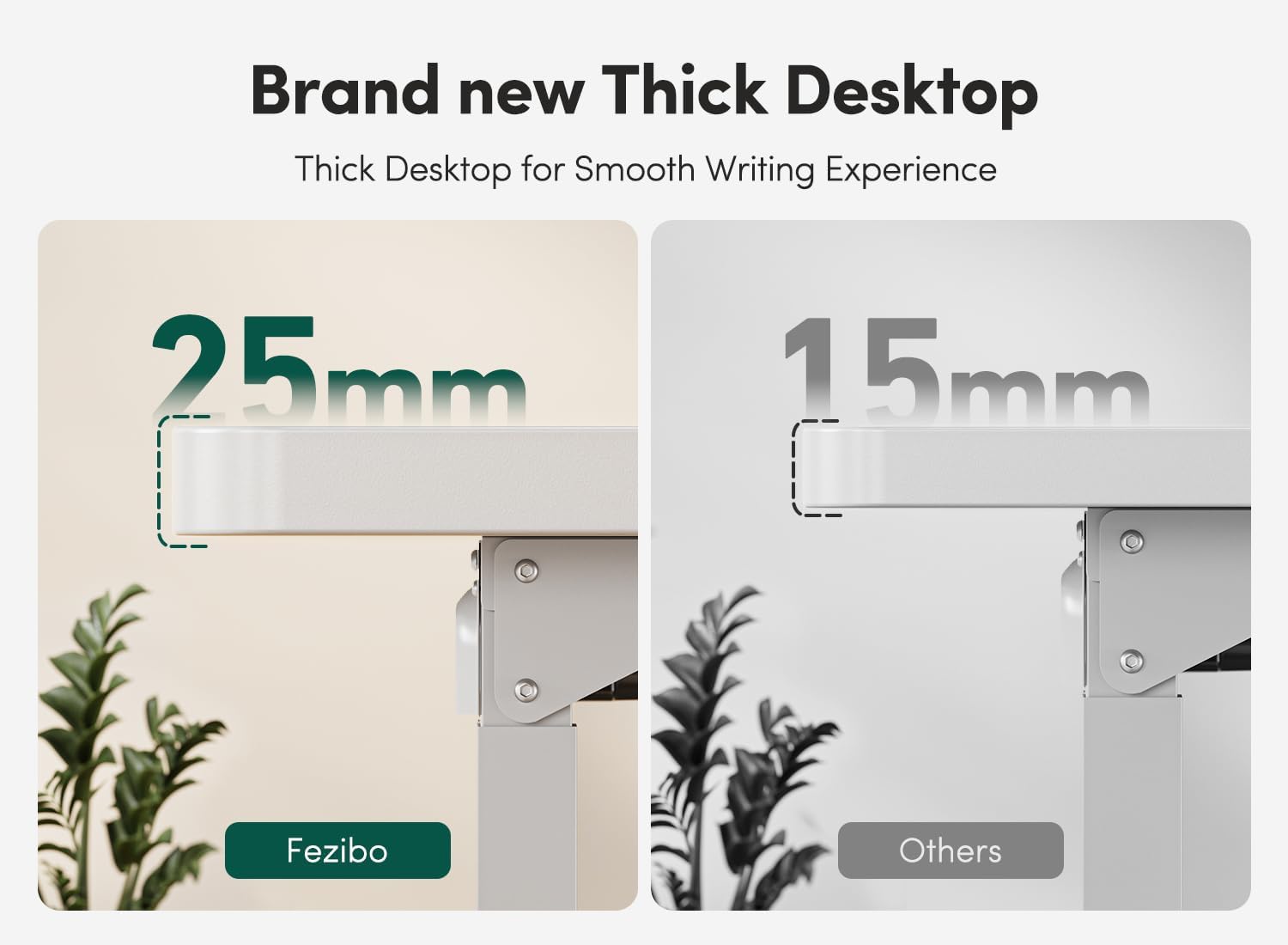 Standing Desk 4 Legs with Dual Motors, 63x29 Electric Standing Desk