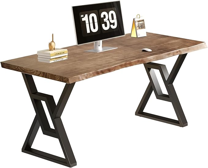 55-inch Solid Wood Computer Desk - Modern Gaming Workbench for Home Office, Modern Simple Design