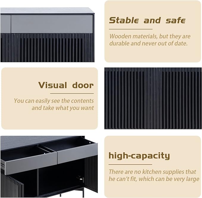 Mid Century Modern Sideboard Buffet Cabinet