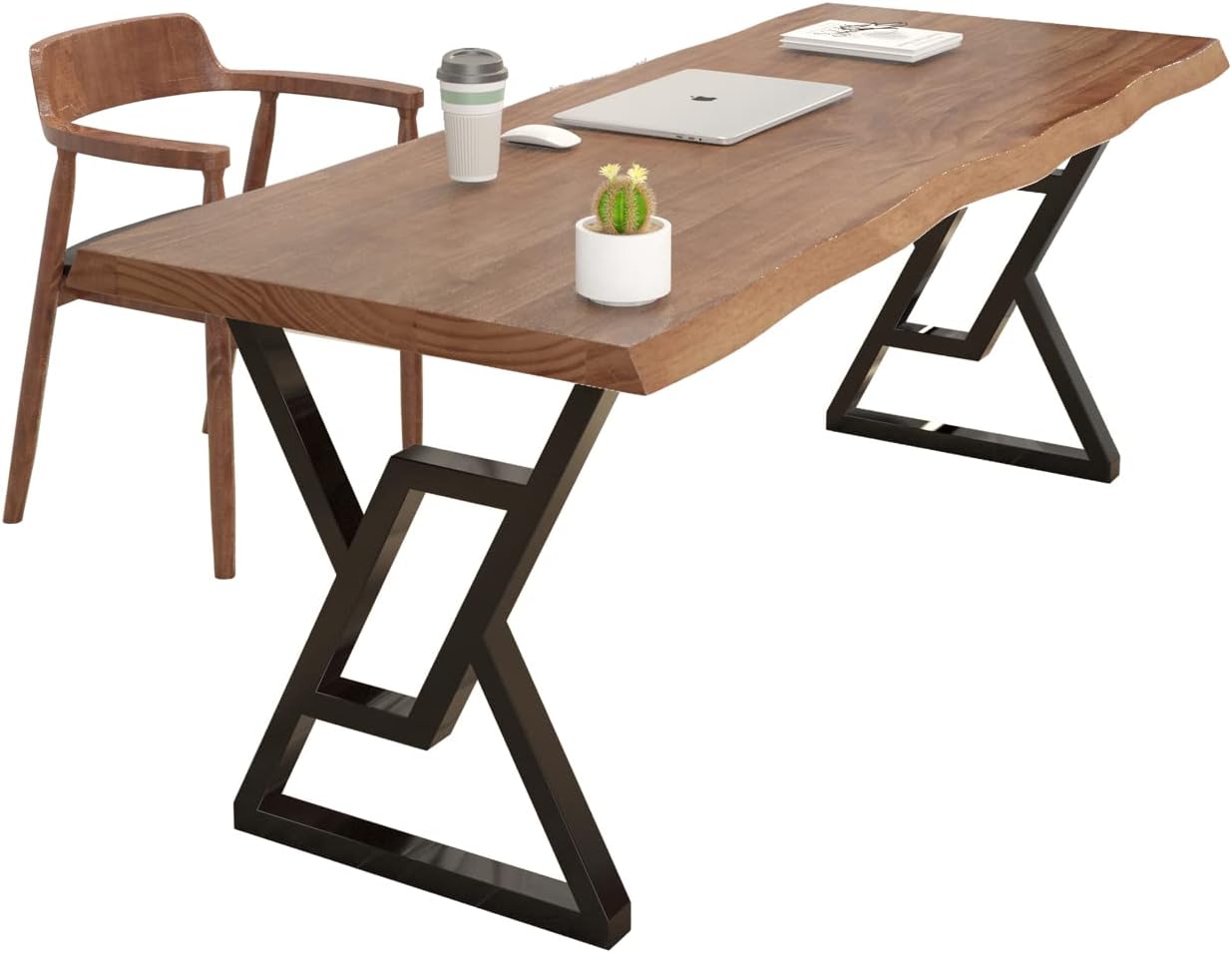 55-inch Solid Wood Computer Desk - Modern Gaming Workbench for Home Office, Modern Simple Design