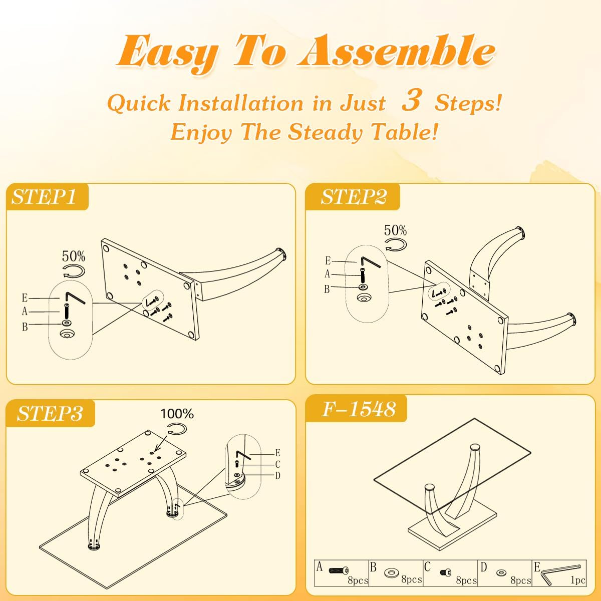 71'' Dining Table Set for 8, Modern Dining Table Set 8