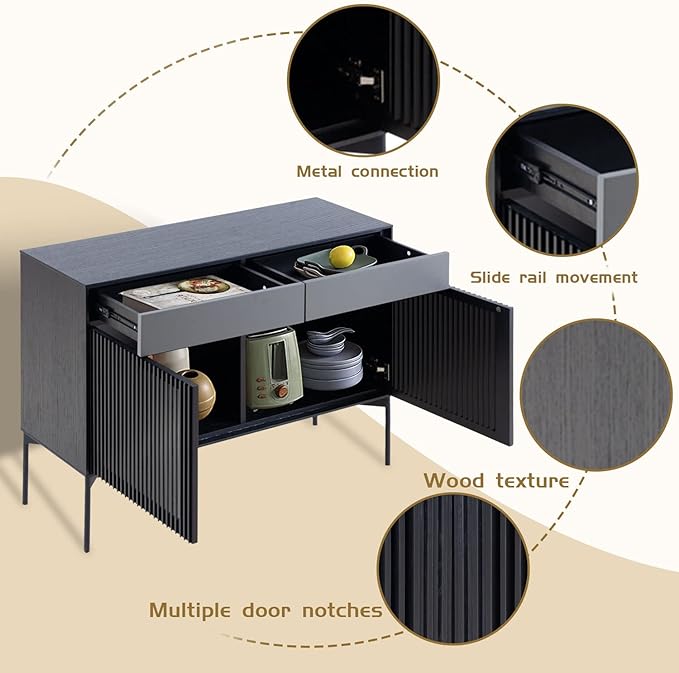 Mid Century Modern Sideboard Buffet Cabinet