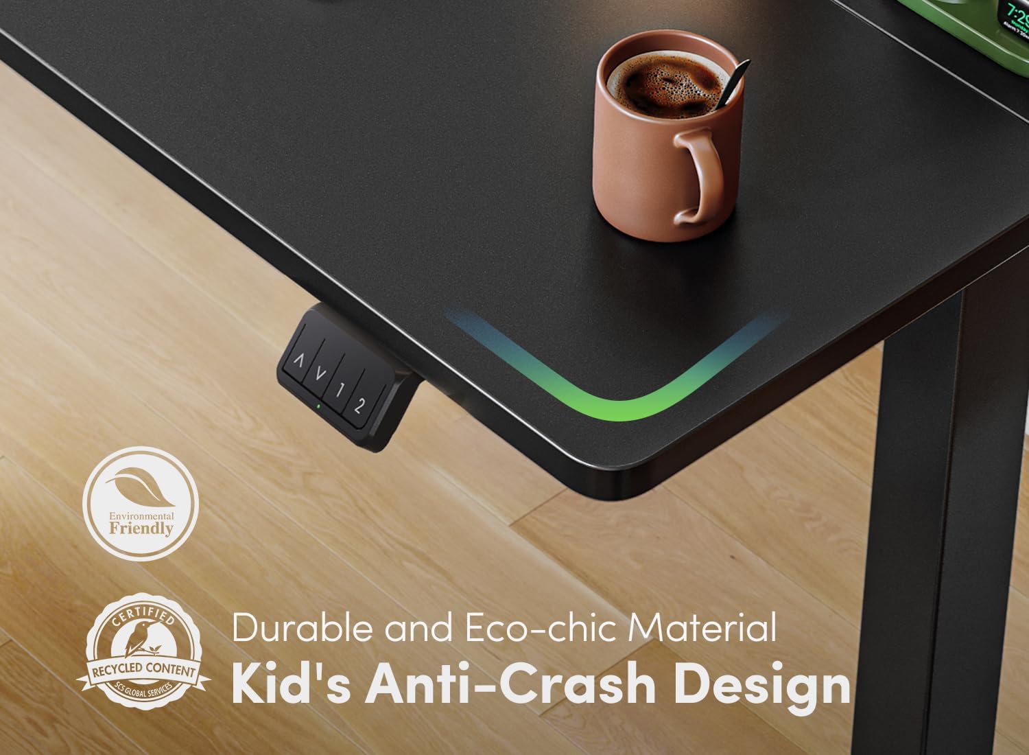 Electric Standing Desk, 60 x 24 Inches Height Adjustable Stand up Desk