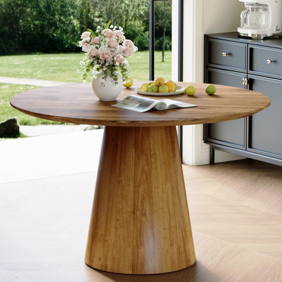 Small Round Dining Room Table 45 Inch, Round Kitchen Table
