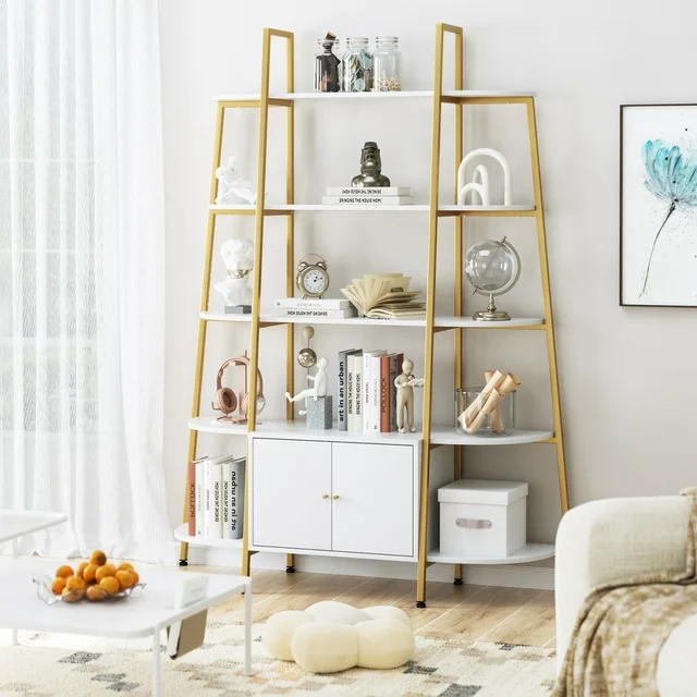 Large 5-Tier Bookshelf, 53.5"L x 70"H