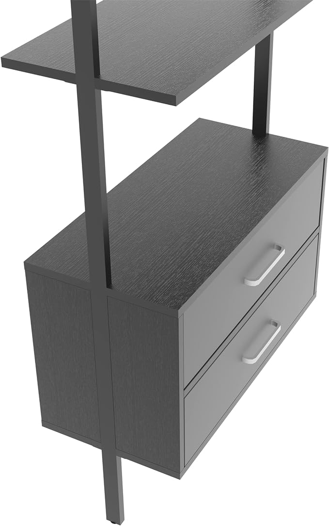 Ladder Bookcase, Vertical Open Space Shelf