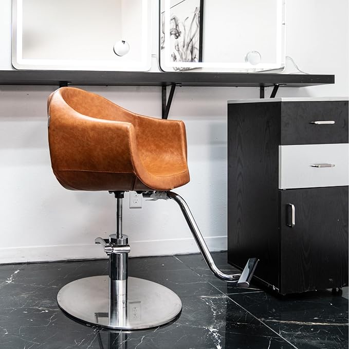 Styling Chair Milla Camel Brown, Beauty Salon Office Studio Professional Furniture