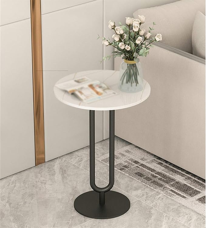 Marble Round Side Table Single Layer Multifunctional Tea Table