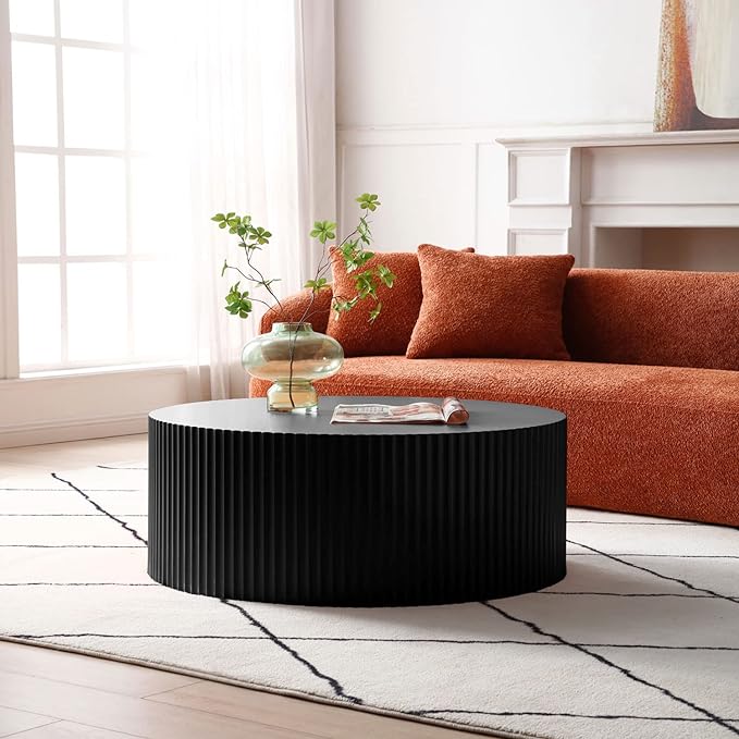 Black Round Coffee Table