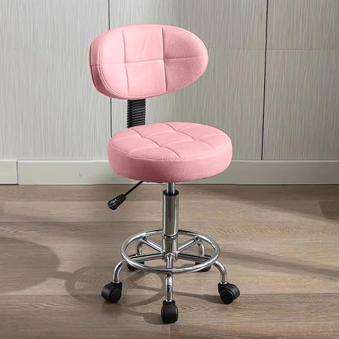 Modern Office Desk Chair Rolling Stool Computer Chair with Low Back Height Adjustable Work Home Salon Drafting Swivel Task Chair