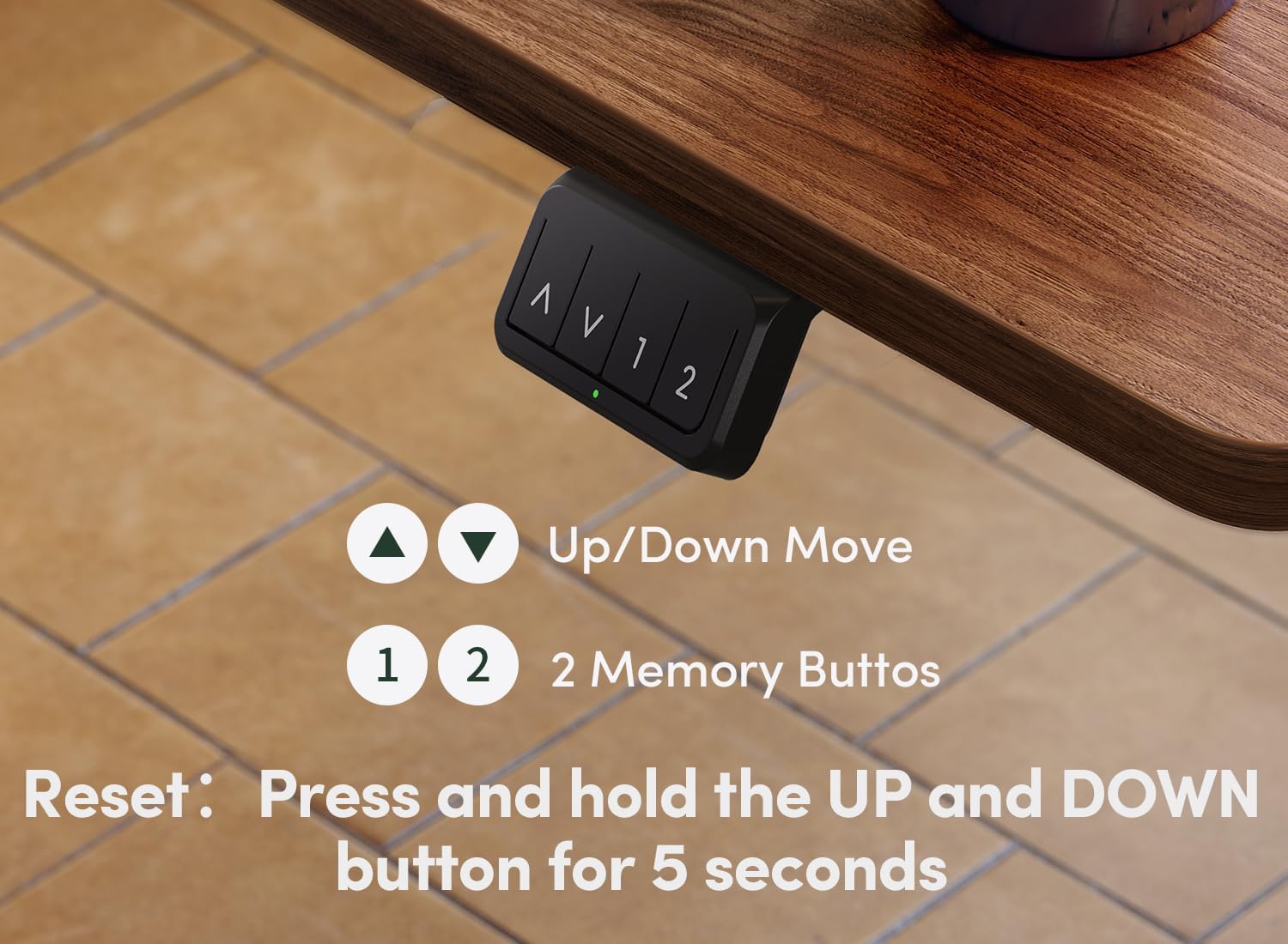 Electric Standing Desk, 48 x 24 Inches Height Adjustable Stand up Desk