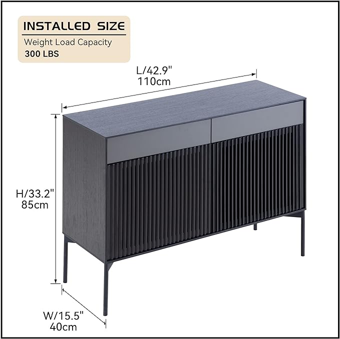 Mid Century Modern Sideboard Buffet Cabinet