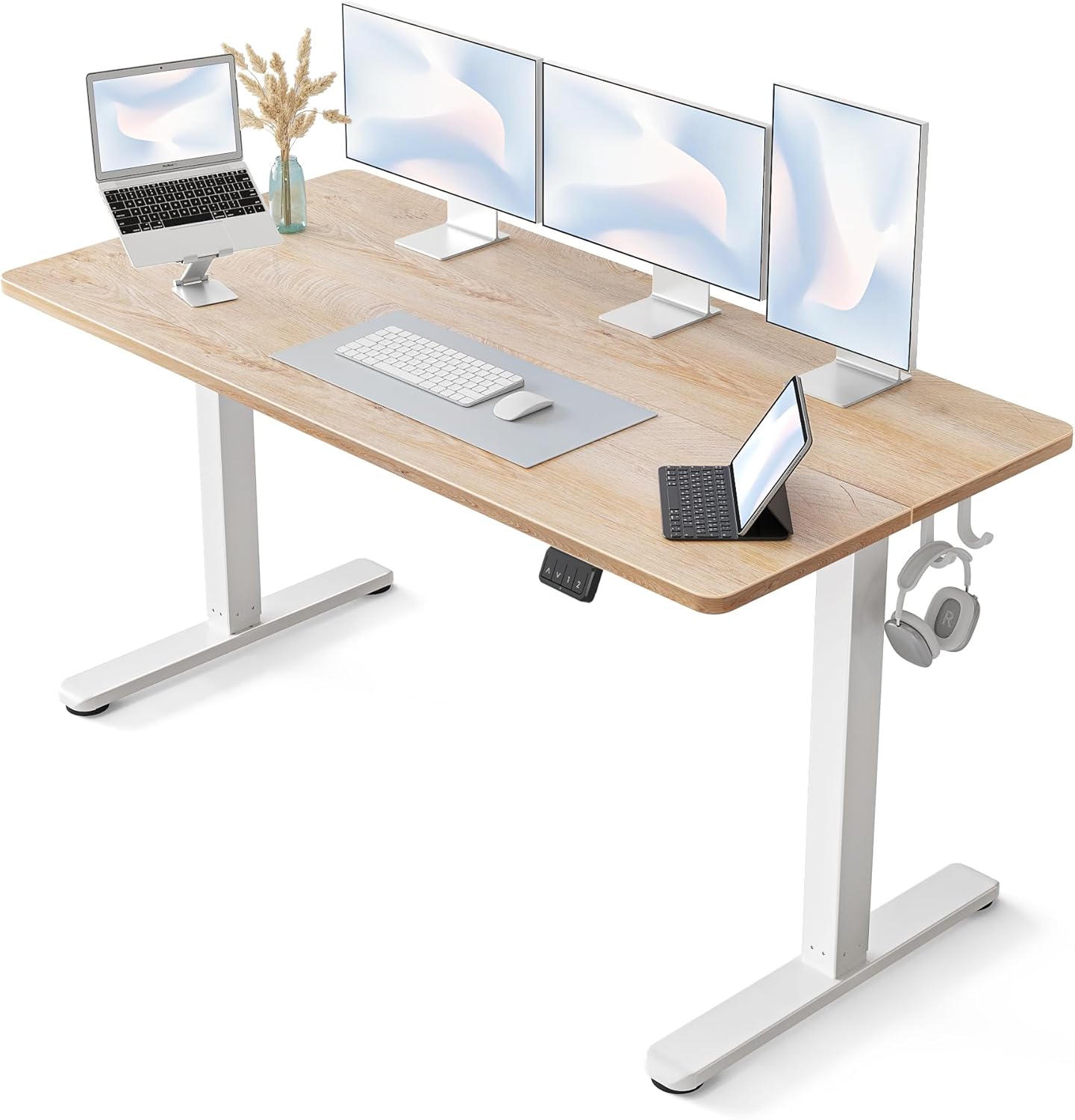 Electric Standing Desk, 60 x 24 Inches Height Adjustable Stand up Desk
