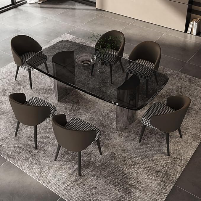 Dining Table Dining Table Simple Modern Home Rectangular Glass Simple Dining Table