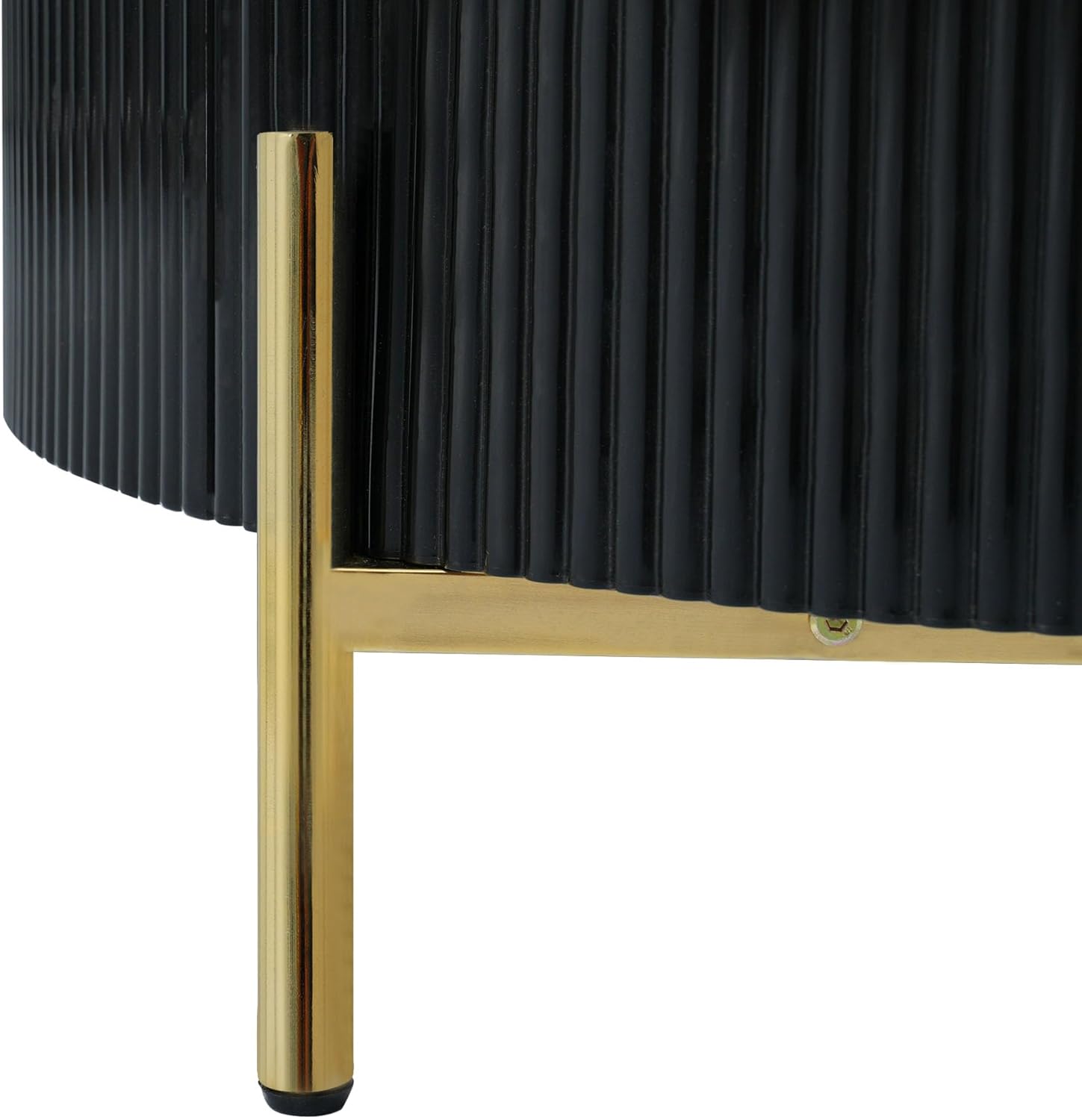 31.5" Modern Round Coffee Table with 2 Drawers