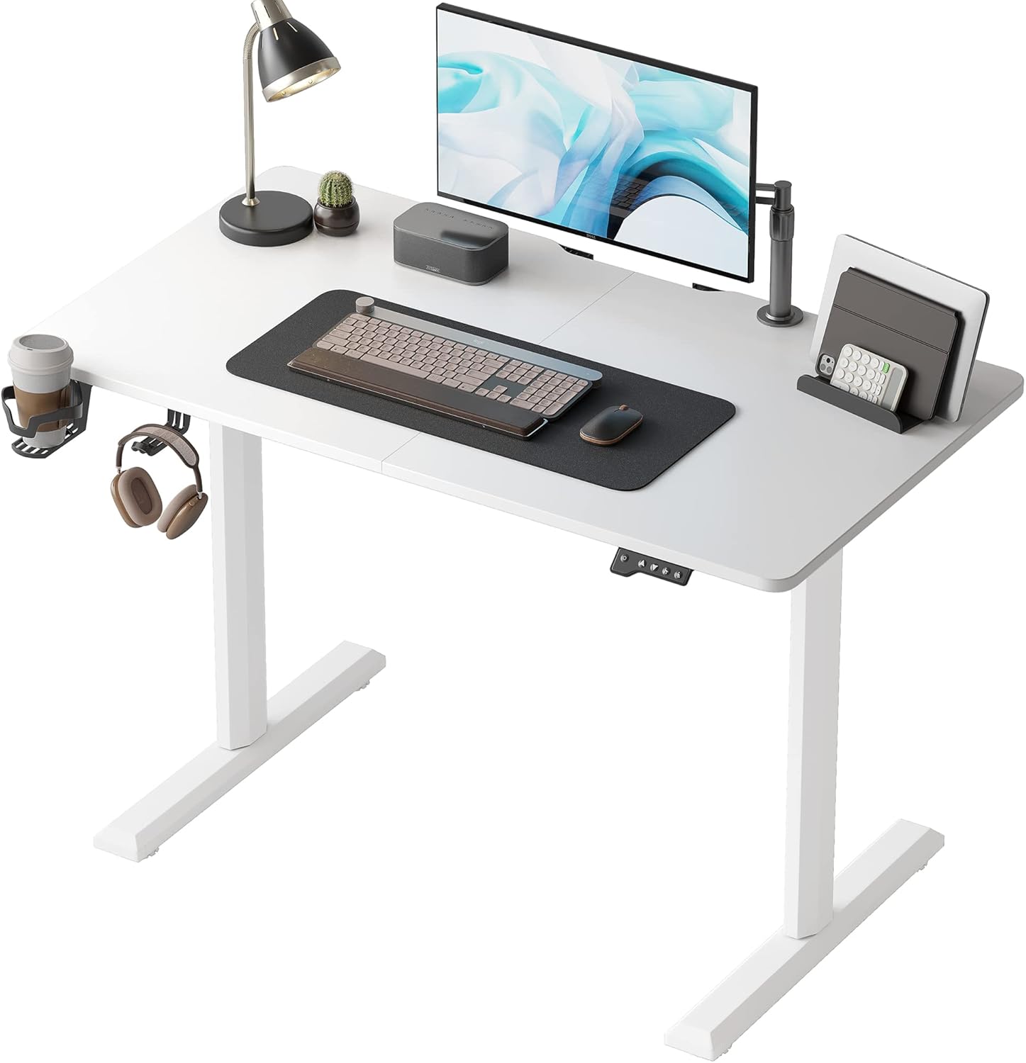44 x 24 Inches Standing Desk, Height Adjustable Electric Standing Desk
