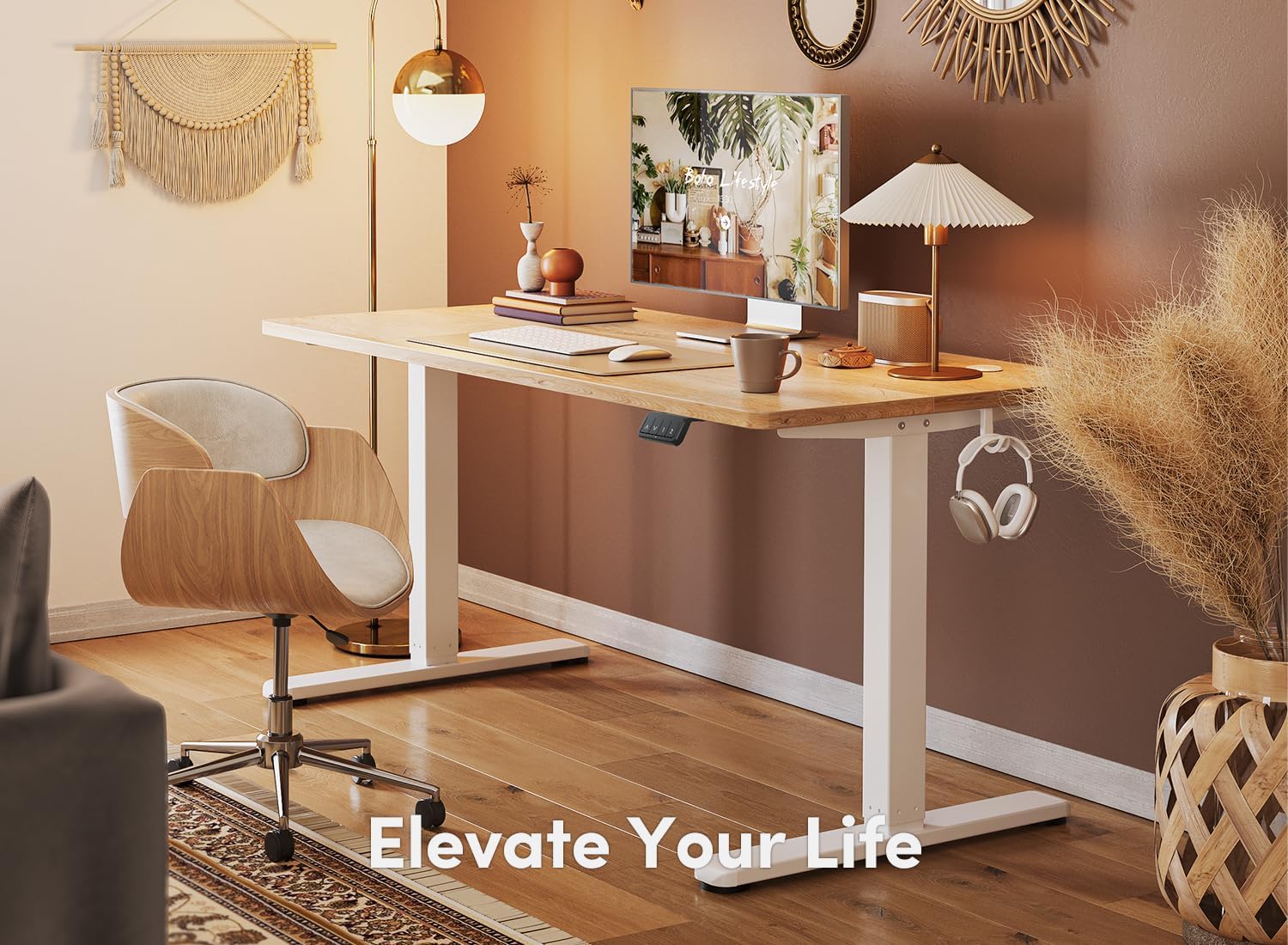 Electric Standing Desk, 60 x 24 Inches Height Adjustable Stand up Desk