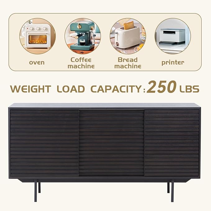 Mid Century Modern Sideboard Buffet Cabinet