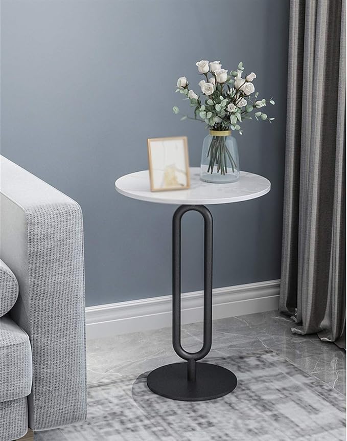 Marble Round Side Table Single Layer Multifunctional Tea Table