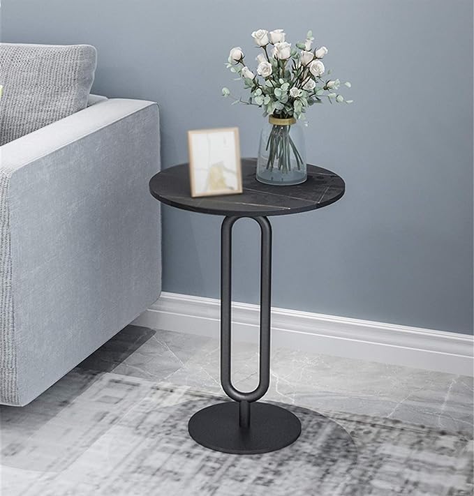 Marble Round Side Table Single Layer Multifunctional Tea Table