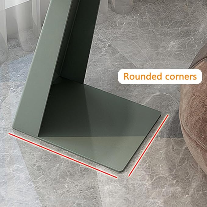 C-Shaped Side Table Sofa Side, 21.7 Inch Height Bedside Table