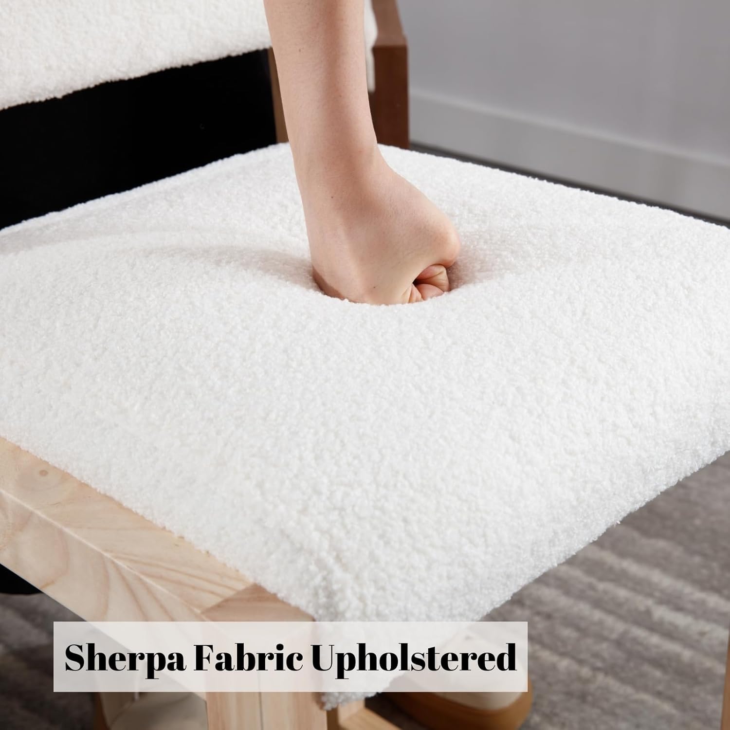 Modern Bar Stools Set of 2, 26" Counter Height Barstools