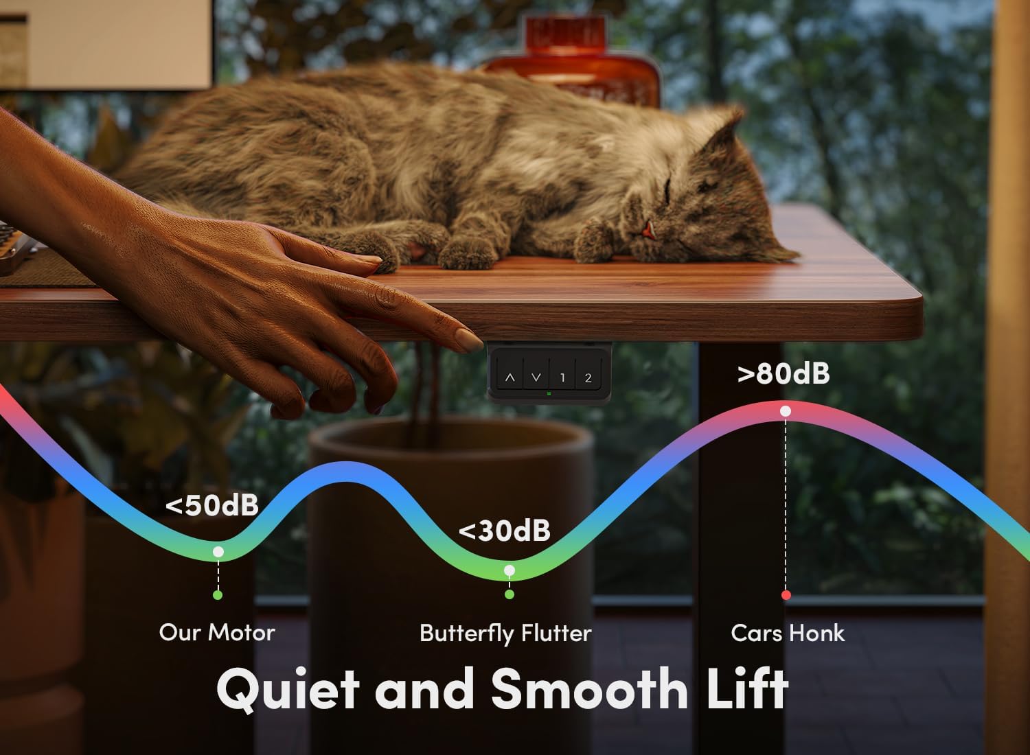 Electric Standing Desk, 48 x 24 Inches Height Adjustable Stand up Desk