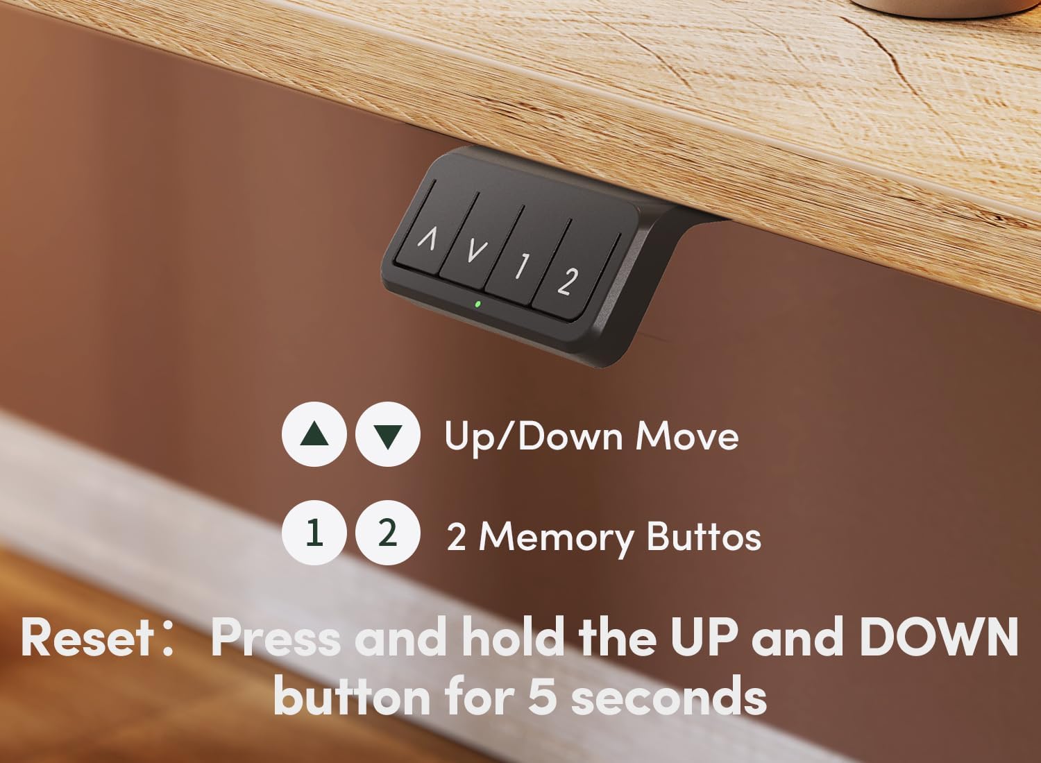 Electric Standing Desk, 60 x 24 Inches Height Adjustable Stand up Desk