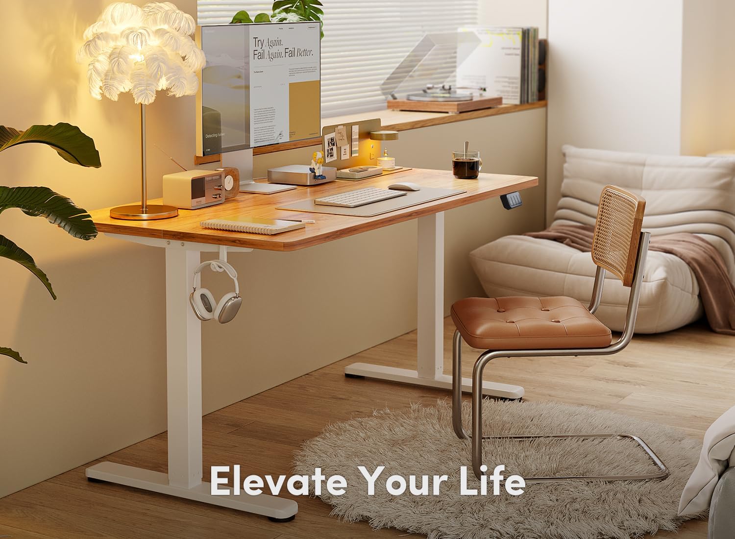 Electric Standing Desk, 40 x 24 Inches Height Adjustable Stand up Desk