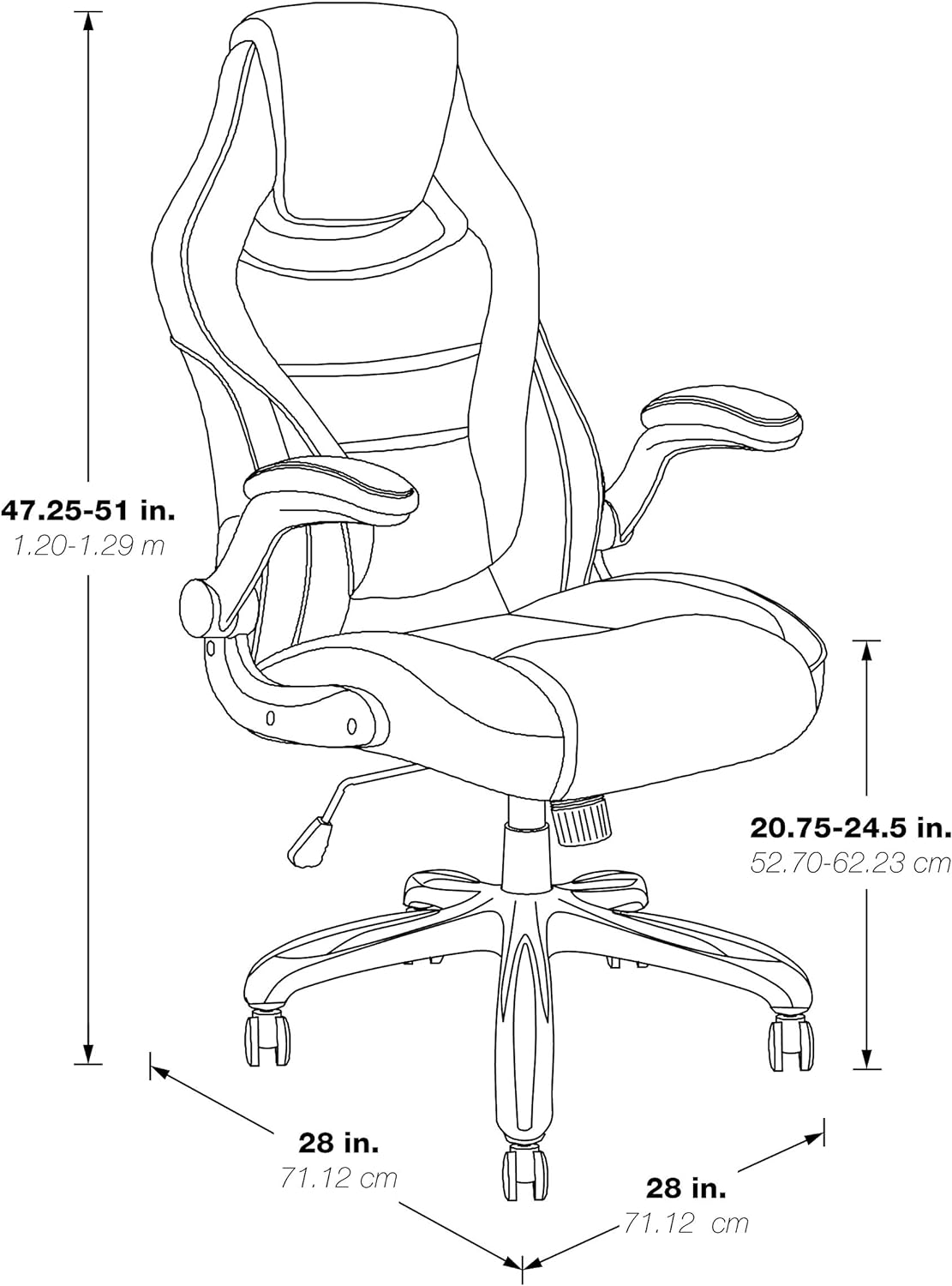 Ergonomic Adjustable Faux Leather Gaming Chair with Integrated Headrest and Airflow Cooling Material
