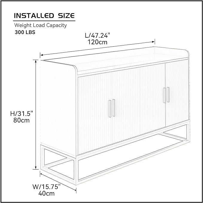 Modern Kitchen Sideboard Buffet Cabinet