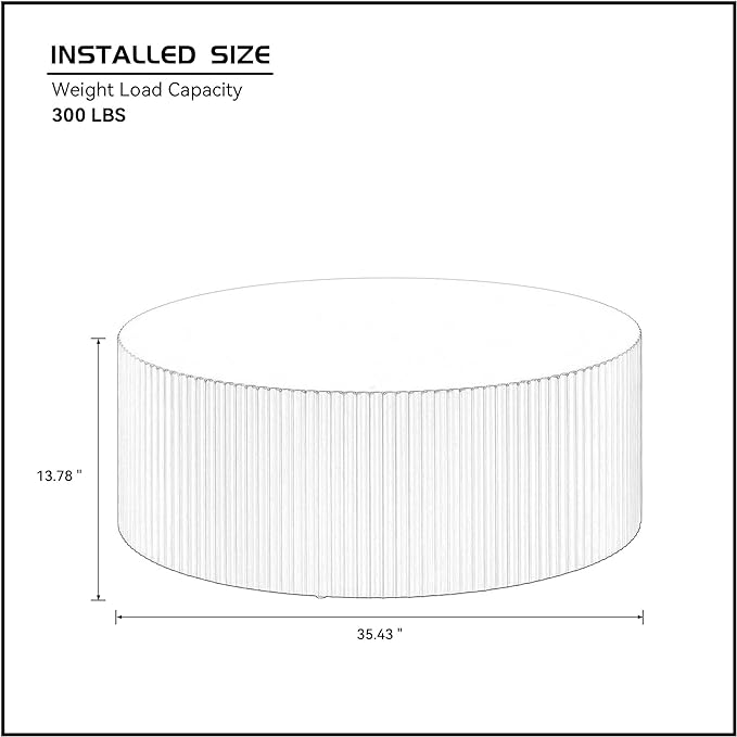 Black Round Coffee Table