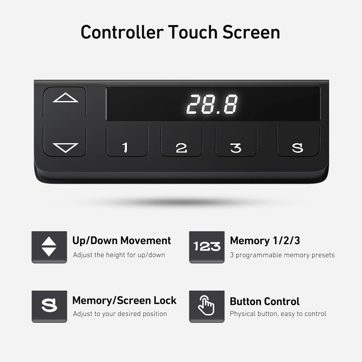 Height Adjustable Electric Standing Desk with 4 Drawers and Keyboard Tray, 55 x 24 Inch Table with Storage Shelf