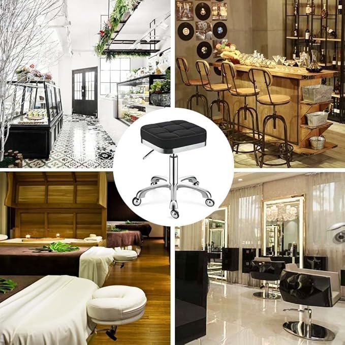 Swivel Chair Swivel Chair Rolling Stool, Height Adjustable Swivel Stool On Wheels