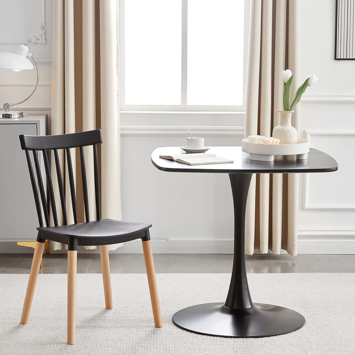 31.5'' Square Dining Table Mid-Century Tulip Dining Room Table