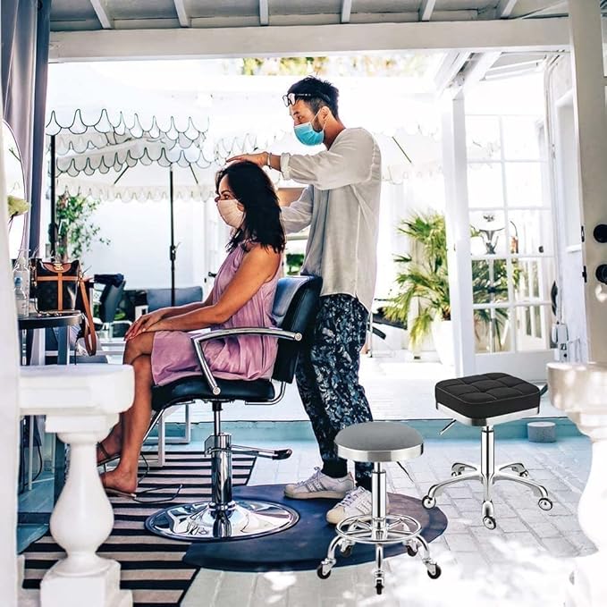 Swivel Chair Swivel Chair Rolling Stool, Height Adjustable Swivel Stool On Wheels