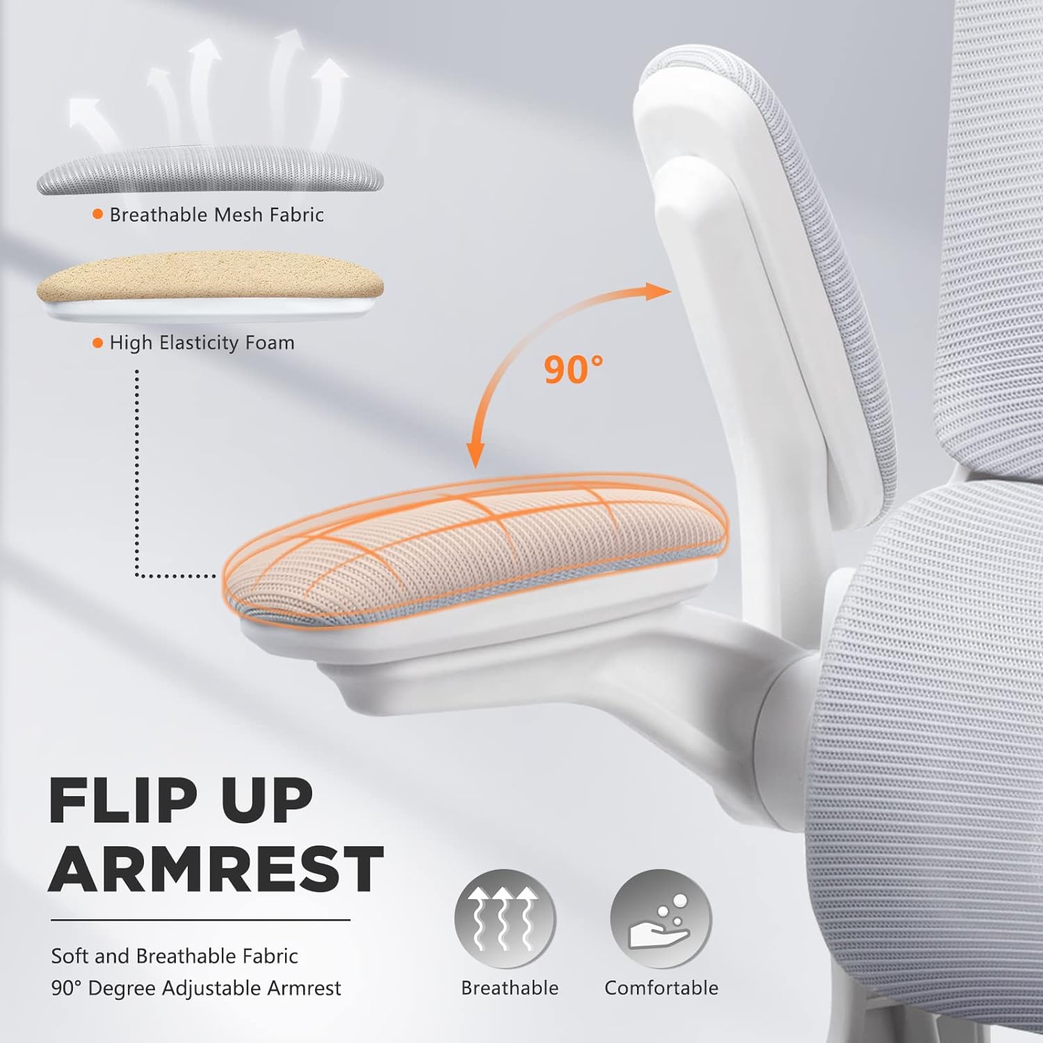 Ergonomic Office Chair with Lumbar Support Pillow
