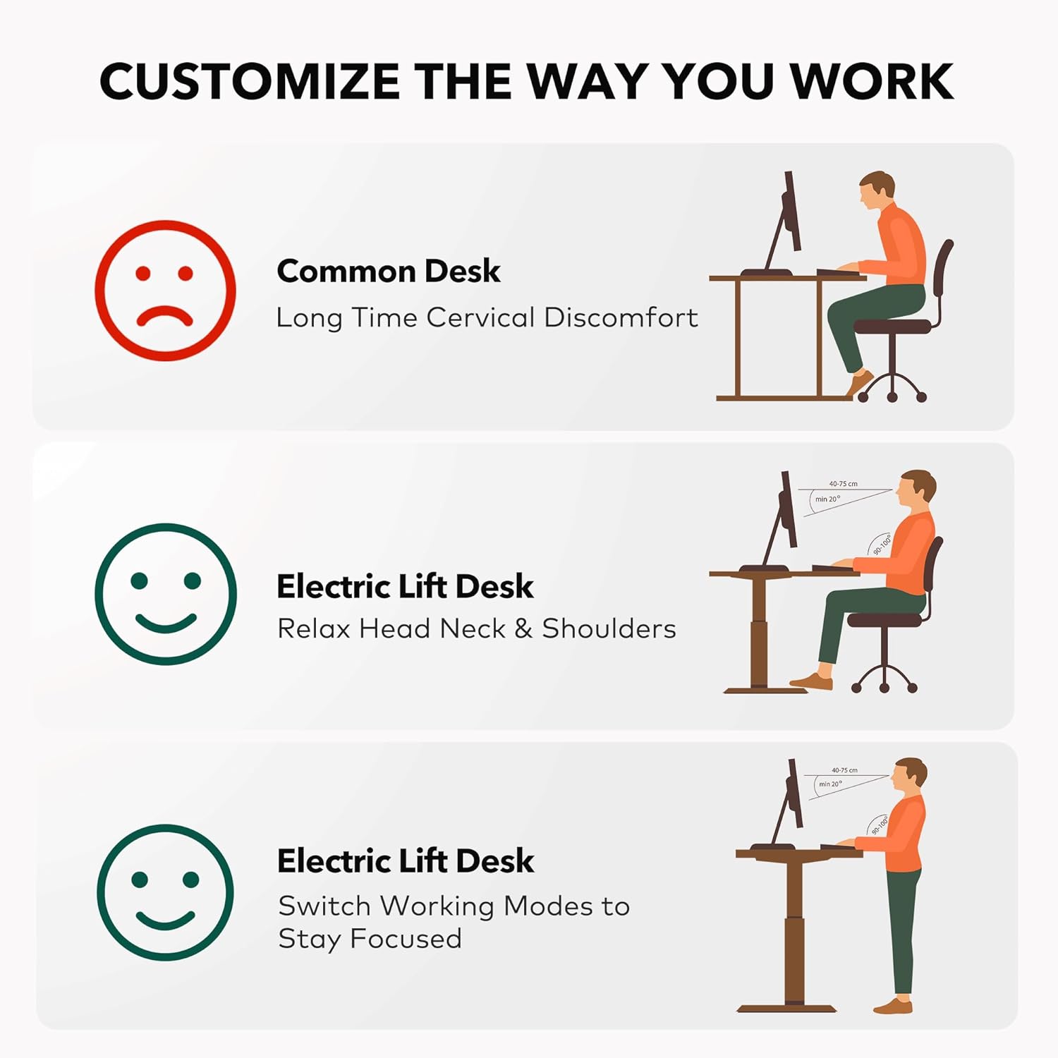 L Shaped Standing Desk Adjustable Height, 63 Inch Electric Stand up Corner Computer Desk