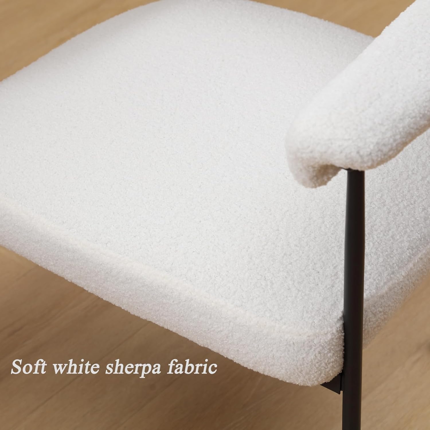 Modern Barrel Bar Stools Set of 2, 26" Counter Height Stools with Arms