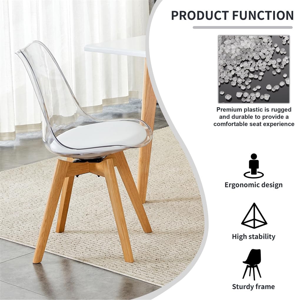 Folding Dining Table Set for 4, Space Saving Dining Table for Small Spaces