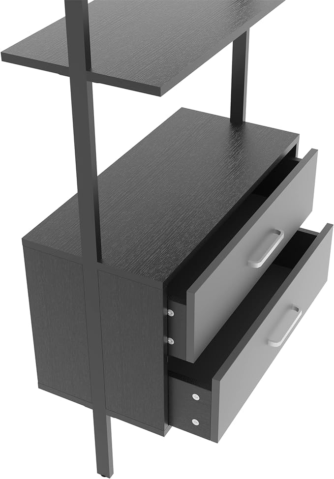 Ladder Bookcase, Vertical Open Space Shelf