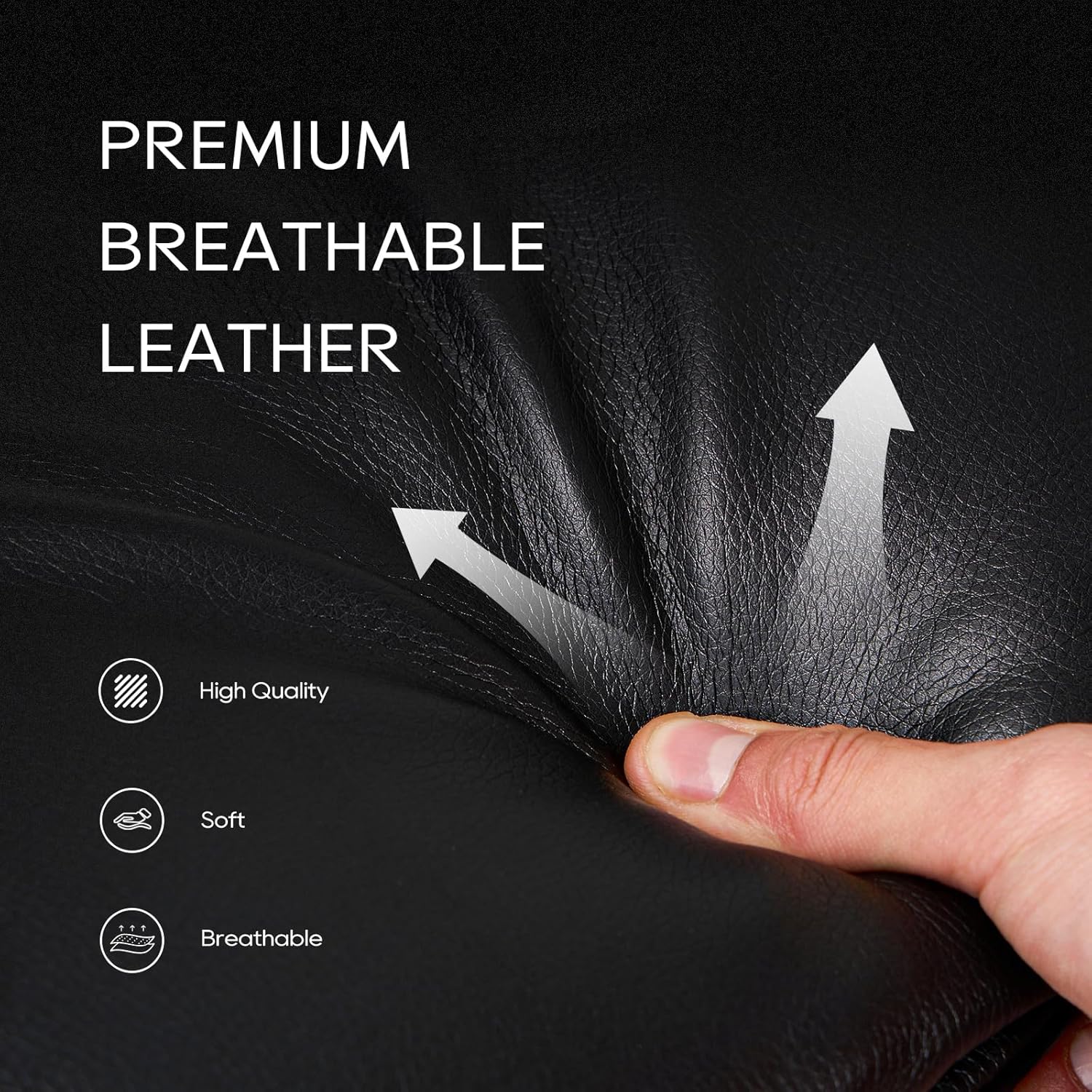 Leather Drafting Chair-Tall Office Chair 275lbs, Standing Desk Chair with Adjustable Footrest Ring, High Office Counter Height Desk Chair Black