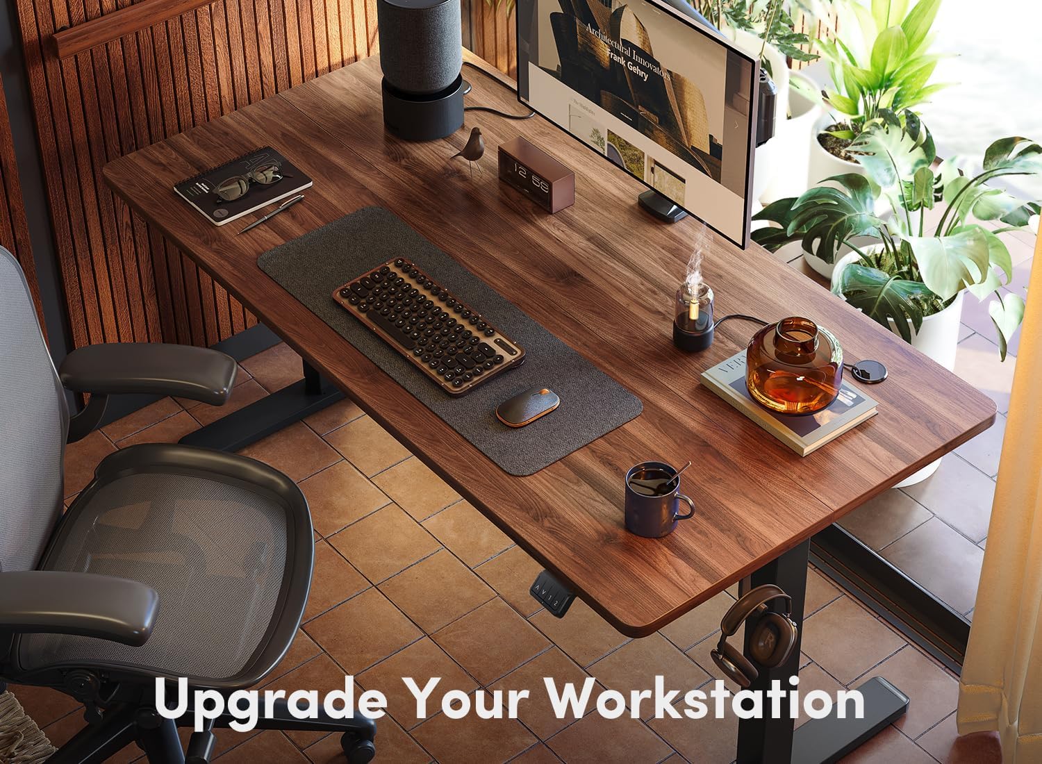 Electric Standing Desk, 48 x 24 Inches Height Adjustable Stand up Desk