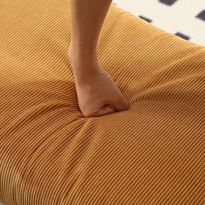 Modern Ottoman Bench, Chenille Upholstered Entryway Bench Bedroom Bench