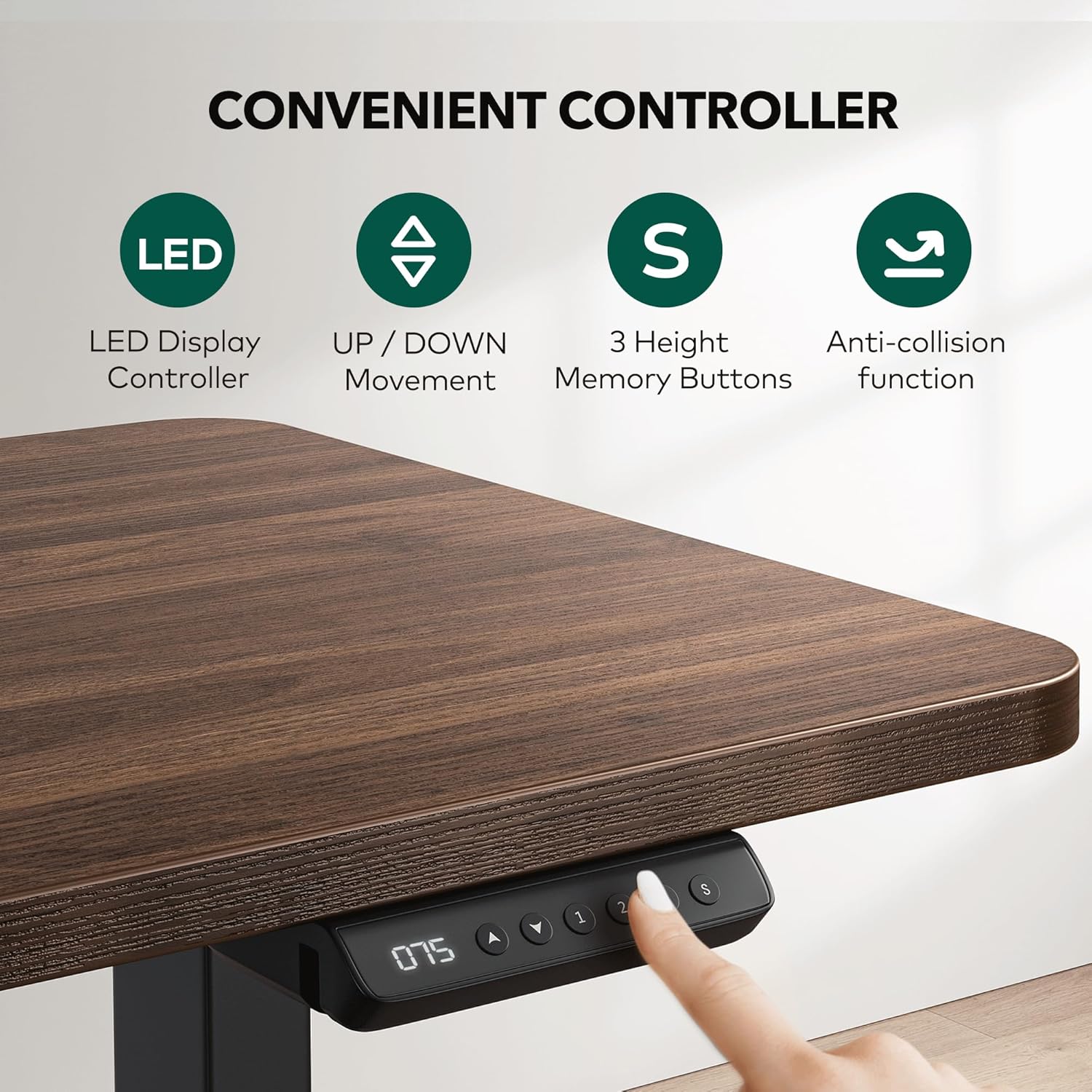 L Shaped Standing Desk Adjustable Height, 63 Inch Electric Stand up Corner Computer Desk