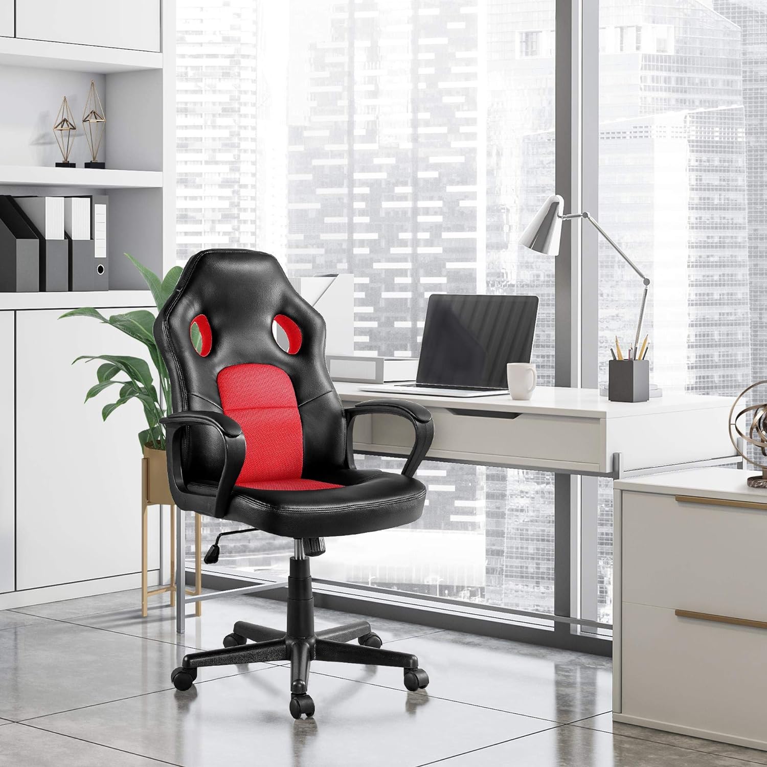 Video Gaming Chair Racing Chair Lumbar Support Desk Chair Ergonomic Computer Chair