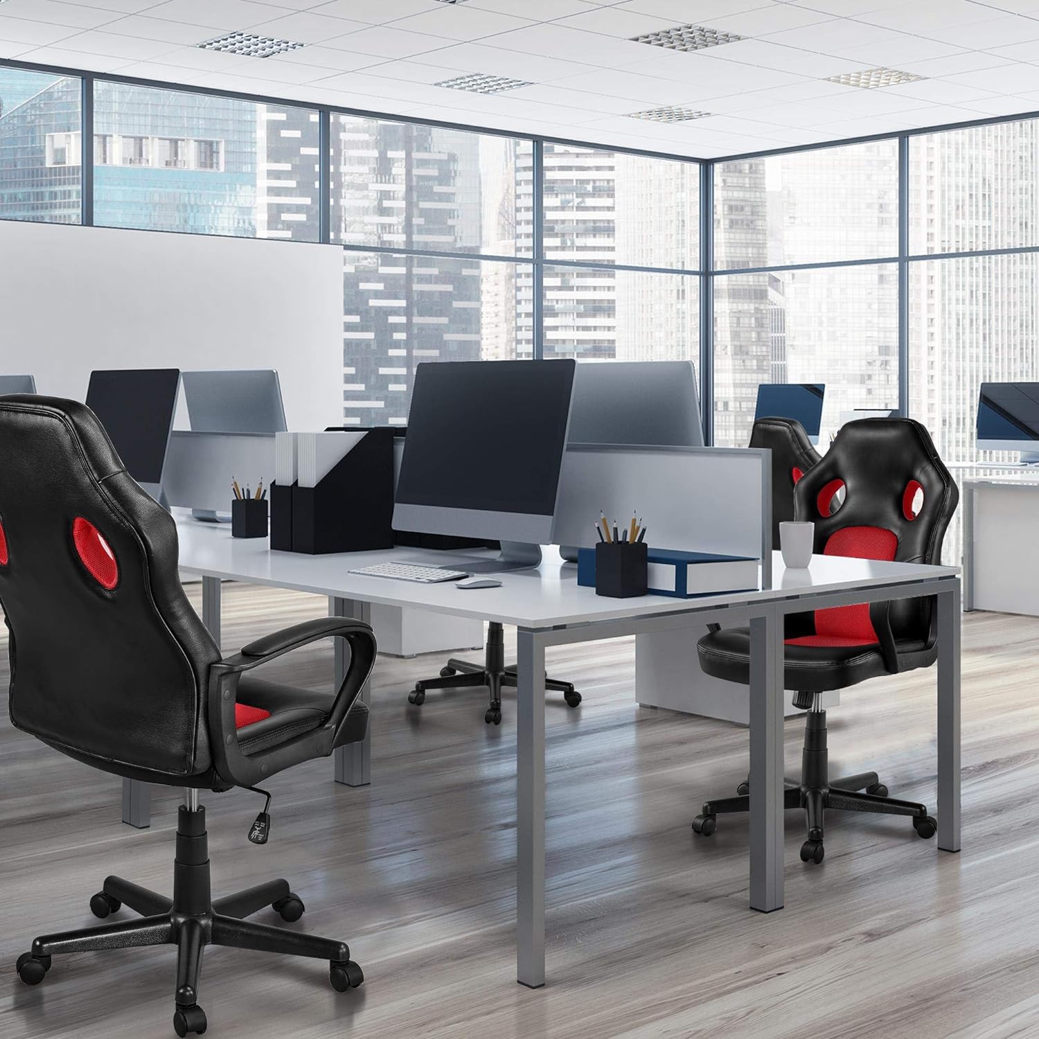 Video Gaming Chair Racing Chair Lumbar Support Desk Chair Ergonomic Computer Chair