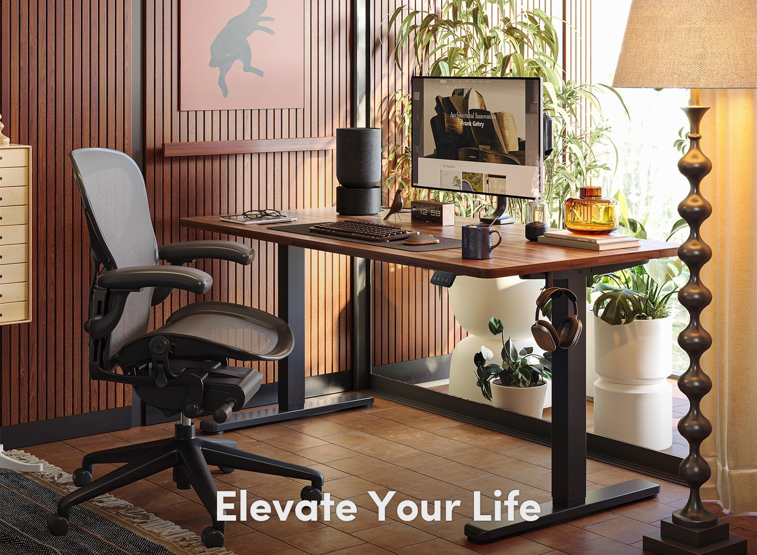 Electric Standing Desk, 48 x 24 Inches Height Adjustable Stand up Desk